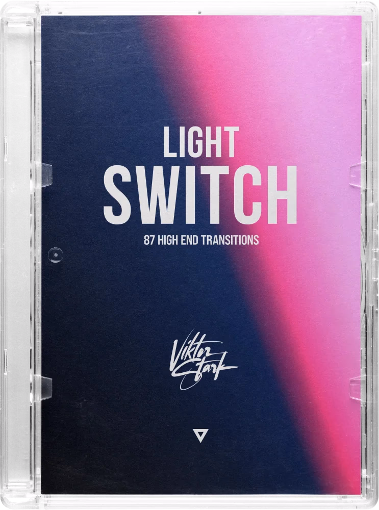 Lichtschalter-Transitionen in leuchtendem Design